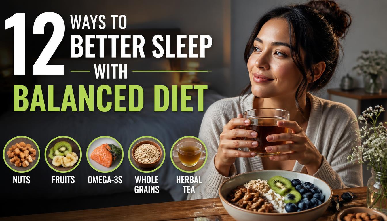 12 Ways To Sleep Better With A Balanced Diet 12 ways to sleep better with a balanced diet