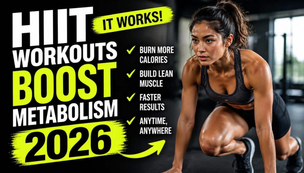 Foods for Brain Health: Memory and Focus Person doing HIIT workout to boost metabolism in 2026