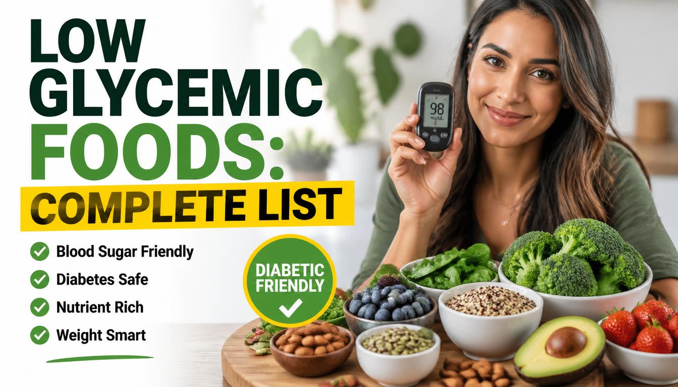 low glycemic foods complete list for diabetics